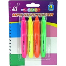 4 Pack Mini Highlighter