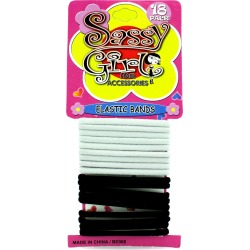 Black & White Hair Bands Set