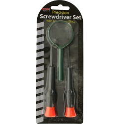 Precision Screwdriver Set with Magnifying Glass