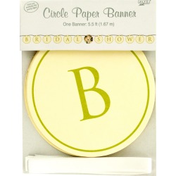 Bridal Shower Circle Paper Banner