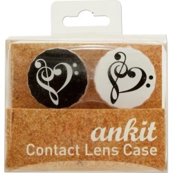 Heart Treble Print Contact Lens Case