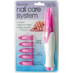 Electronic Nail Care System with 5 Attachments