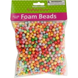 Large Multi-Colored Foam Craft Beads