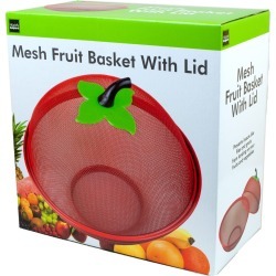 Mesh Fruit Basket with Lid