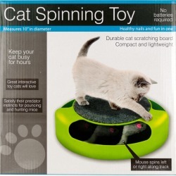 Cat Scratch Pad Spinning Toy with Mouse