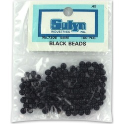 Small Round Black Beads