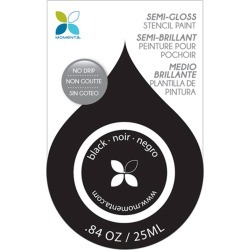 Black Semi-Gloss No Drip Stencil Paint