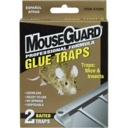 MouseGuard 2 Pack Baited Glue Mouse Traps
