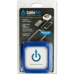 Square Blue CableHub Customizable Universal Charging Station