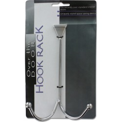 Chrome Over the Door Hook Rack