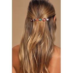 Bejeweled Multi-Colored Rhinestone Hair Clip | Lulus