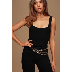 Only Going Up Gold Chain Belt | Lulus