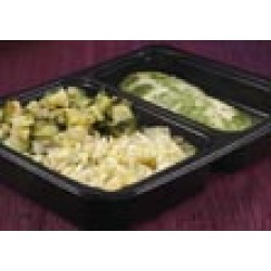 Basil Chicken with Rice & Zucchini Saute - Individual Meal