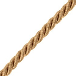 8MM fine Metallic Twist Cord â?? 61579 -8mm-LIGHT GOLD