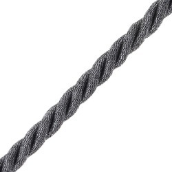 8MM fine Metallic Twist Cord â?? 8mm-ANTIQUE SILVER