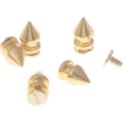 8MM X 13MM METAL SPIKES WITH SCREW-All-GOLD