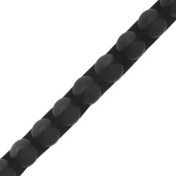 9MM IRON-ON SPIKE STUD TRIM-9mm-BLACK