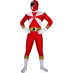 Halloween Power Rangers Zentai Suit Super Hero Lycra Spandex Unisex Bodysuit Halloween