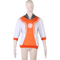 Pokemon Go Male Trainer Cosplay Orange Jacket Halloween