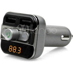 Bluetooth Car Kit Hands Free Calls Dual USB Ports GPS Navigation Dual USB Ports Car Charger