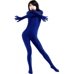 Cheap Halloween Catsuitt Marine Blue Lycra Spandex Bodysuit Morphsuits Halloween