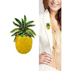 Gold Pineapple Brooch Pin Jewelry For Women