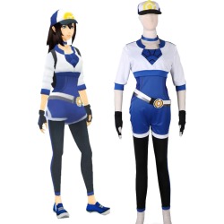 Pokemon Go Women Trainer Team Valor Instinct Mystic Halloween Cosplay Costume Blue Halloween