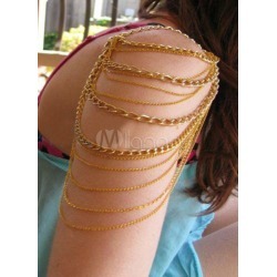 Gold Body Chain Link Alloy Chain for Women
