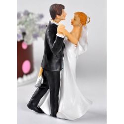 Dancing Classic Couple Figurine Wedding Cake Topper