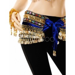 Scarf Belly Dance Costume Yellow Lint Beads Bollywood Dance Accessories