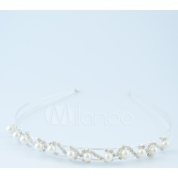 Metal Pearl Rhinestone Hair Jewelry for Wedding