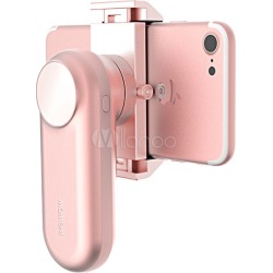 Rose Gold Fancy Gimbal Charging Phones LED Lights Single Handgrip Smartphone Camera Handheld Support