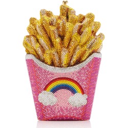 Judith Leiber Couture Rainbow Fries Crystal Clutch