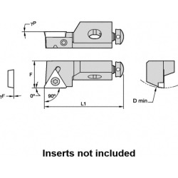 Kennametal STGPL10CA11, Left Hand, Indexable Turning Cartridge Sc