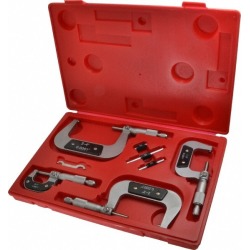 Import 0 to 4 Inch Range, 0.0001 Inch Graduation, 4 Piece Mechani