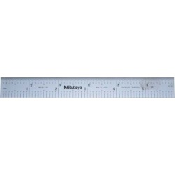 Mitutoyo 6 Inch Long, 1/100, 1/64, 1/32, 1/10 Inch Graduation, Si