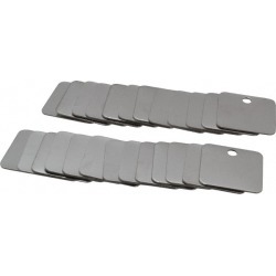 C.H. Hanson 1-1/4 Inch Diameter, Square, Stainless Steel Blank Me