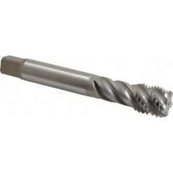 Emuge 1-8 UNC, 5 Flute, Bright Finish, Cobalt Spiral Flute Tap Bo