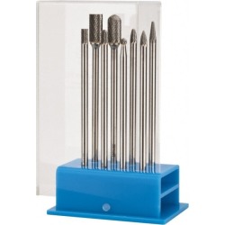 SGS Pro 8 Piece, 1/4 Inch Shank Burr Set Double Cut, Tungsten Car
