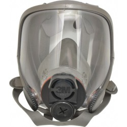 3M Series 6000DIN, Size M Full Face Respirator 4 Point Suspension