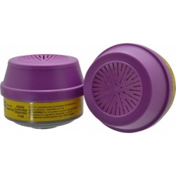 North Yellow and Purple P100 Cartridge and Filter Combination Ser