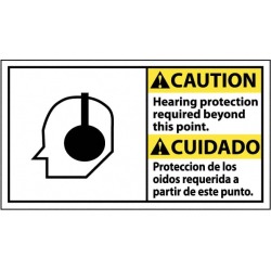 NMC Caution - Hearing Protection Required Beyond This Area, 18 In