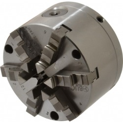 Buck Chuck Company 6 Jaws, 4 Inch Diameter, Self Centering Manual