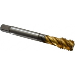 Emuge 5/8-11 UNC, 4 Flute, TiN Coated, Cobalt Spiral Flute Tap Bo
