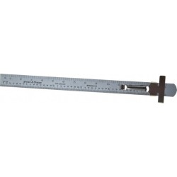 Brown & Sharpe 6 Inch Long, 1/64 Inch Graduation, Silver, Steel F