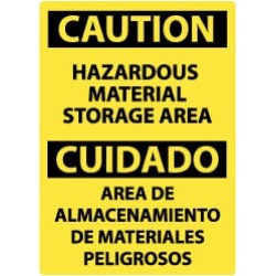 NMC Hazardous Mat Alum Caution Sign ESC310AB