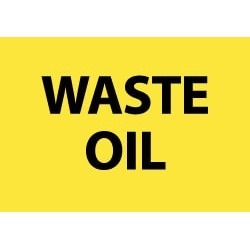 NMC Waste Oil 10x14 Plastic Sign M751RB
