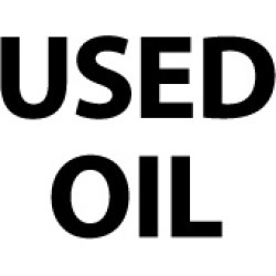 NMC Used Oil 10x14 Plastic Sign M750RB
