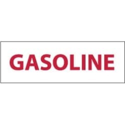 NMC 4"x12" Rigid Plastic Gasoline Sign M51R