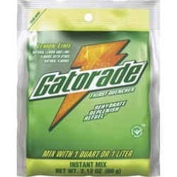 Gatorade 2.12 oz. Lemon Lime Powder Activity Drink Yields 1 Qt.
